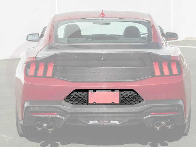 2024-UP FORD MUSTANG S650 | REAR LICENSE PLATE FRAME TRIM COVER